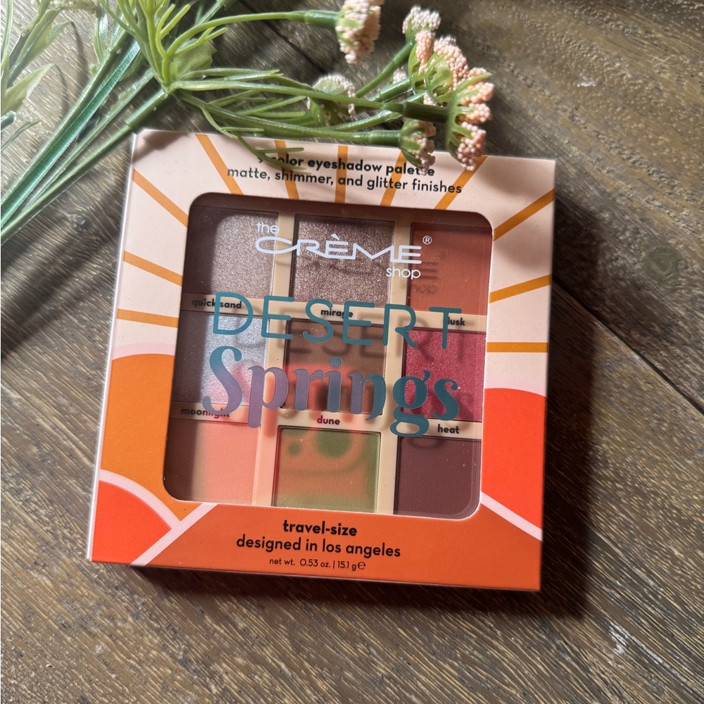 The Creme Shop Eye Shadow Pallet Desert Spring 9 colors brand new